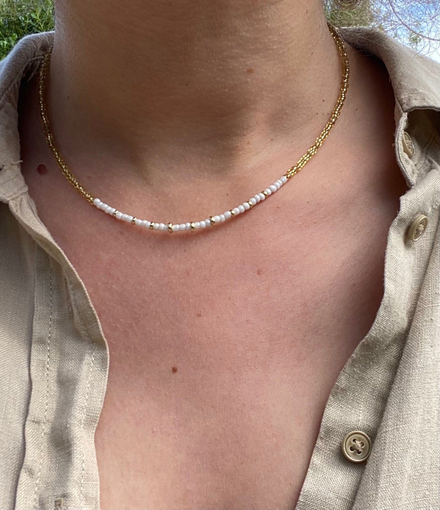 Ivory Beaded Necklace