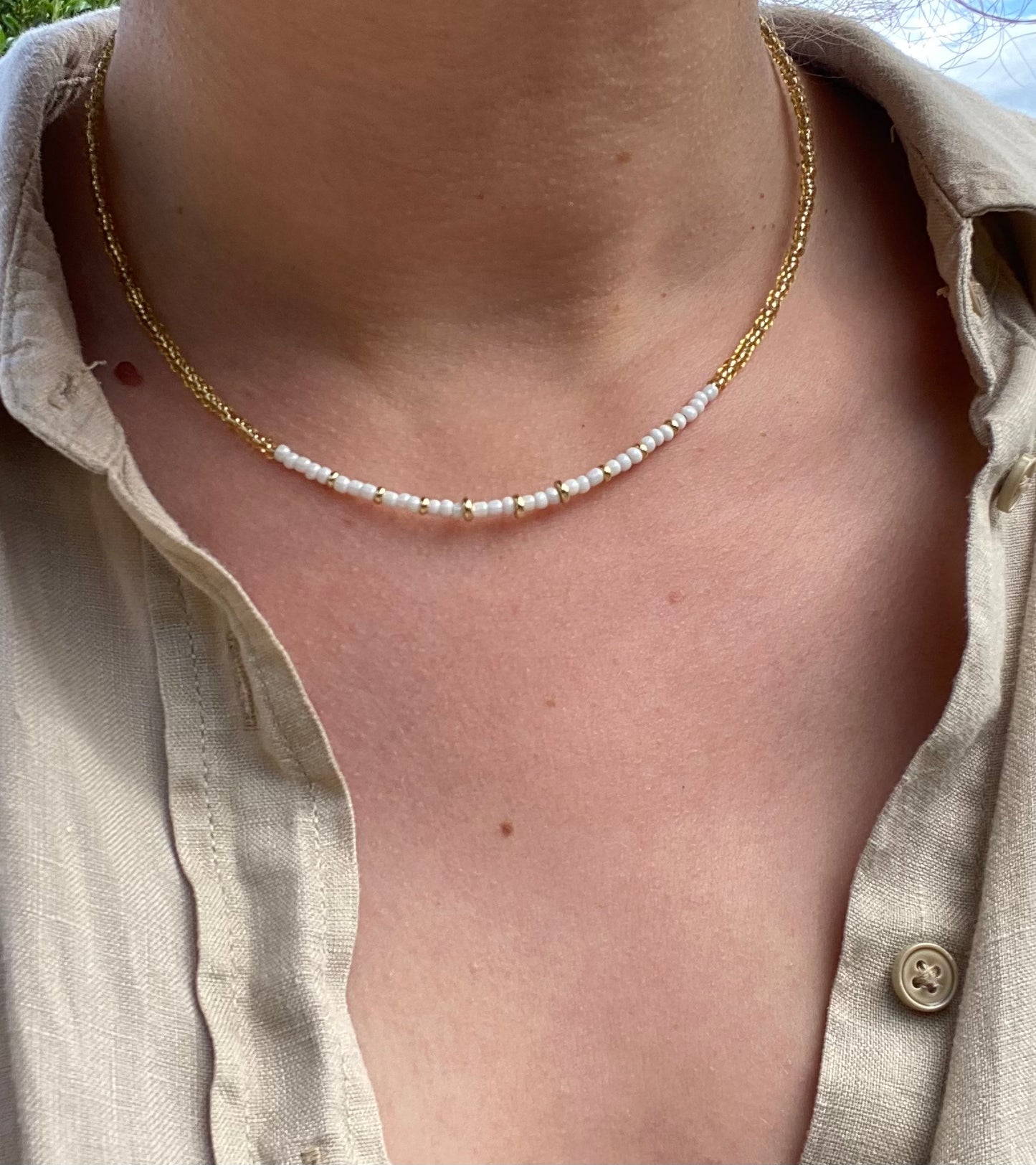 Ivory Beaded Necklace