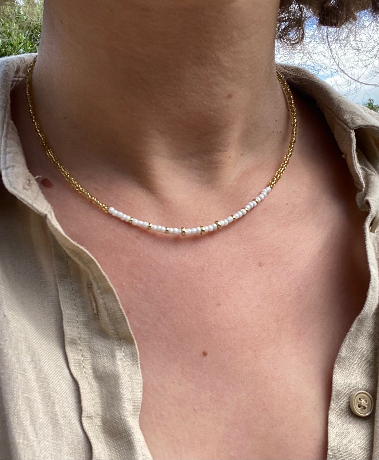 Ivory Beaded Necklace