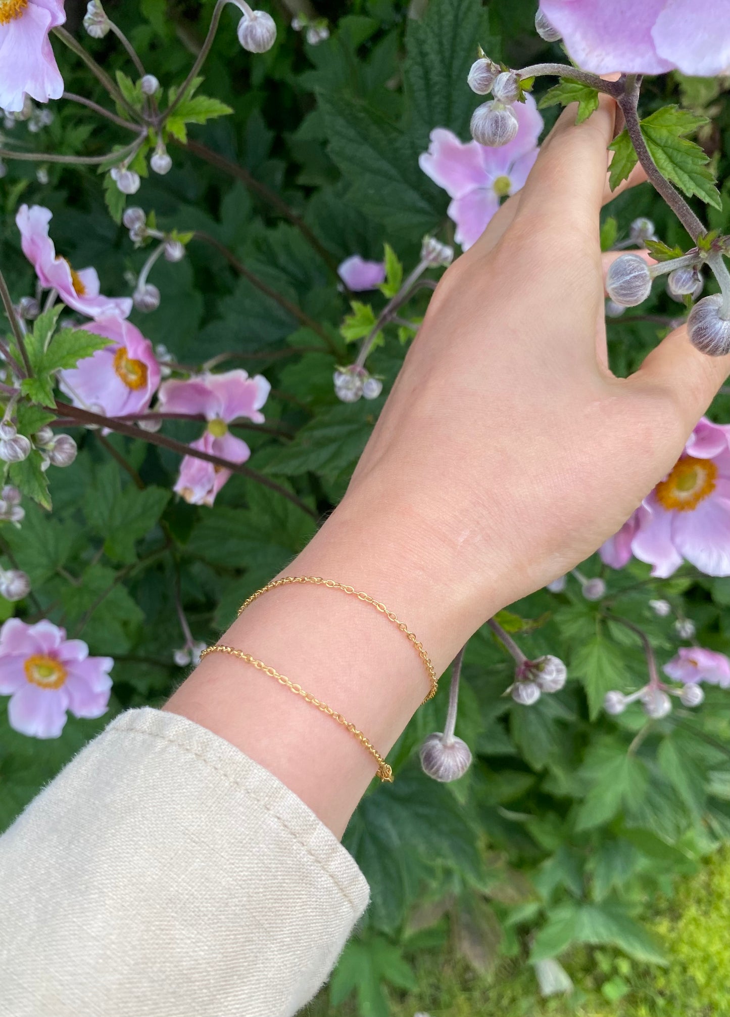 Golden Double Chain Bracelet