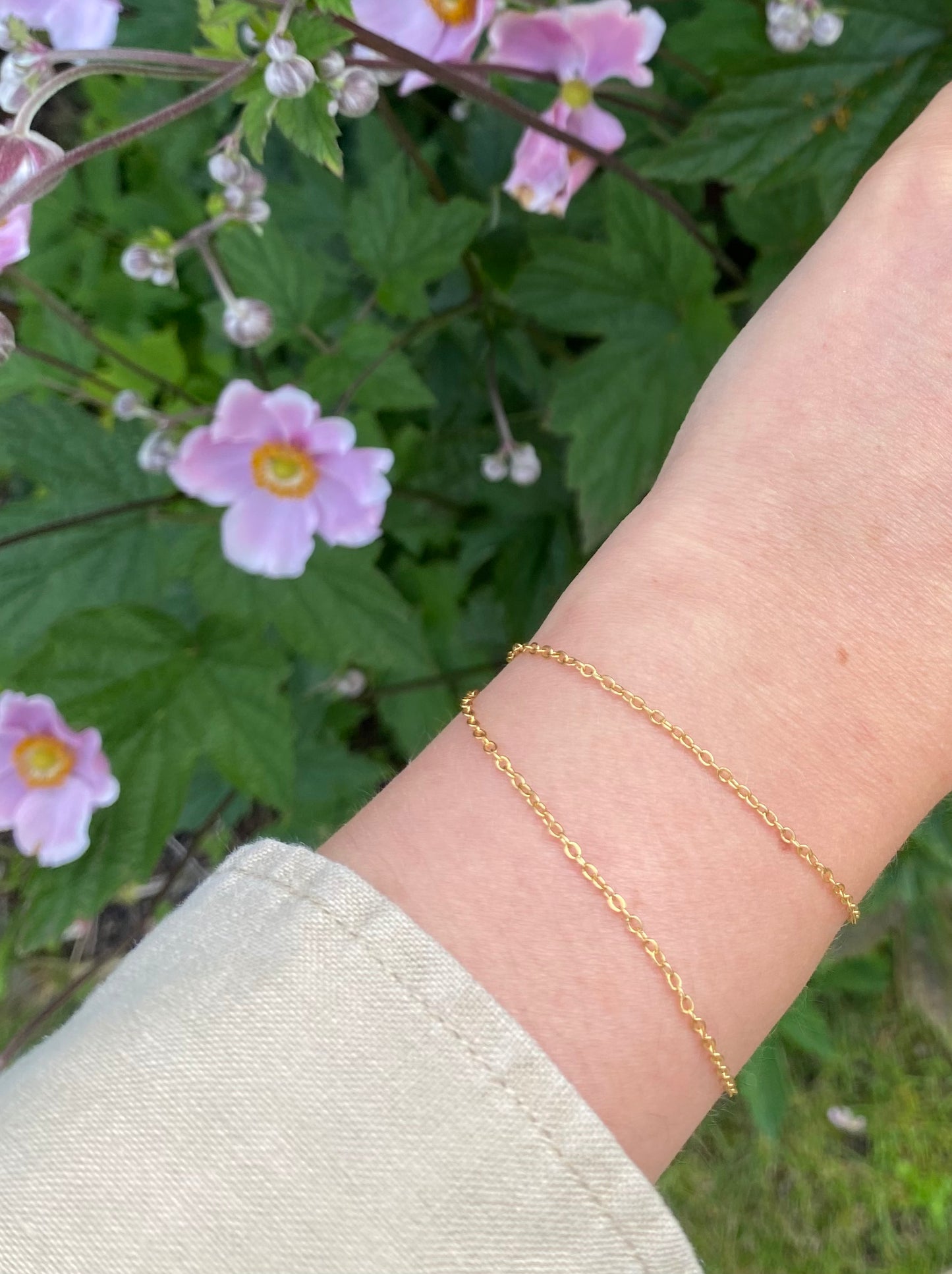 Golden Double Chain Bracelet