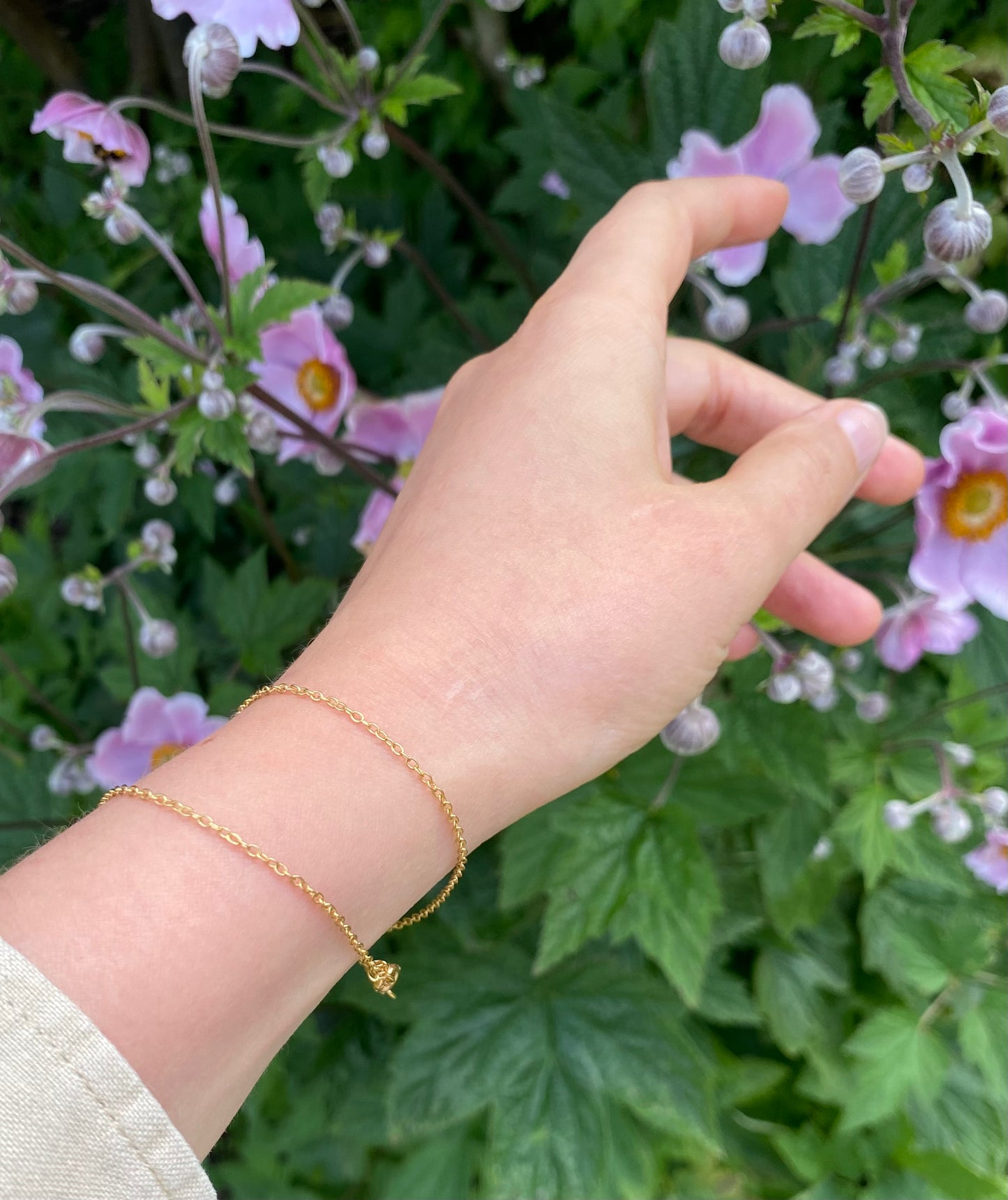 Golden Double Chain Bracelet